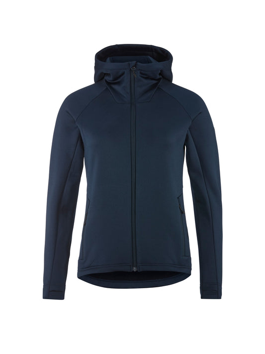 Craft ADV Explore Power Fleece Hood Jkt Damen in Dunkelblau, Vorderansicht