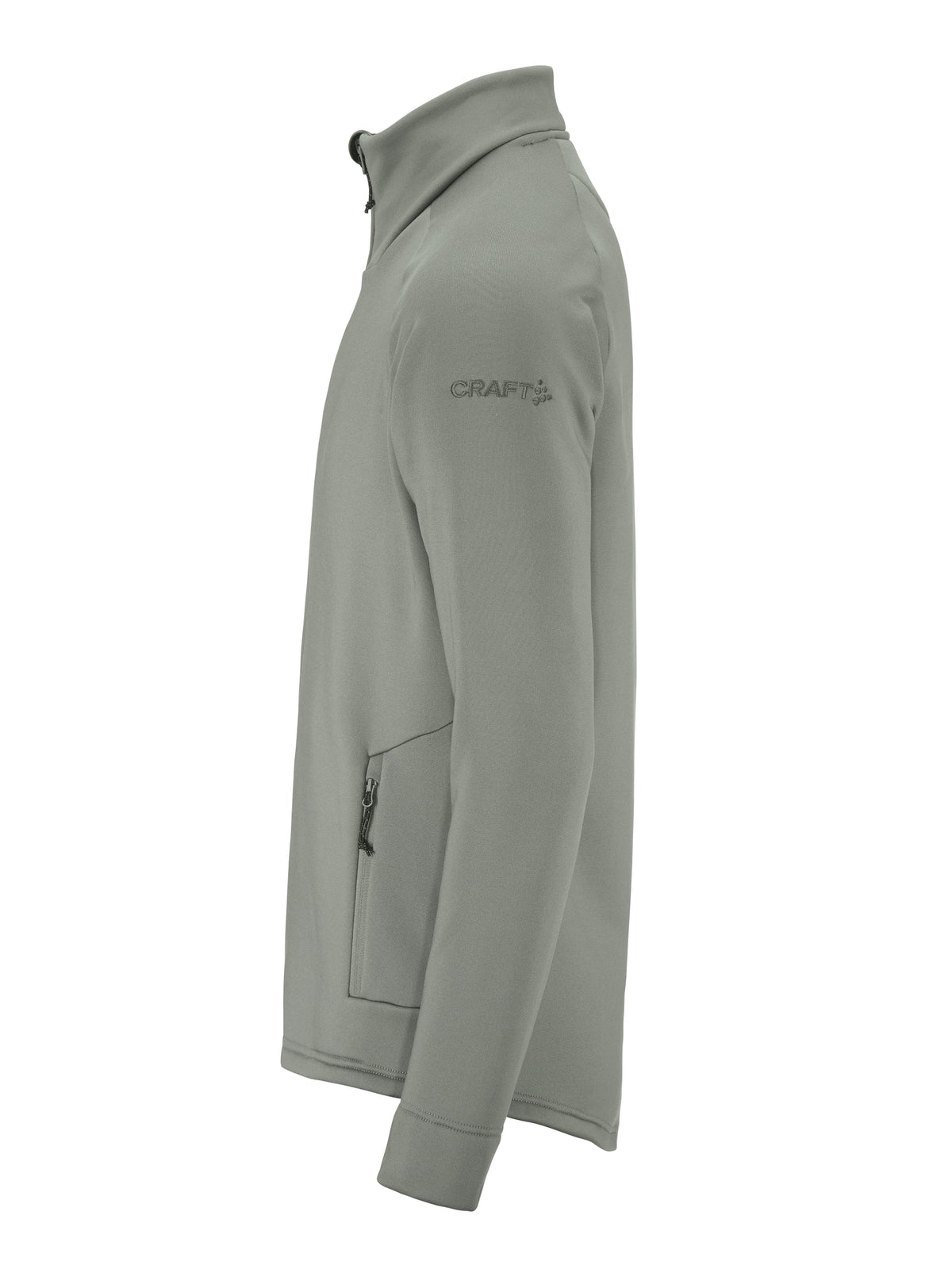 Craft ADV Explore Power Fleece Jkt Herren in Salbeigrün, Seitenansicht links