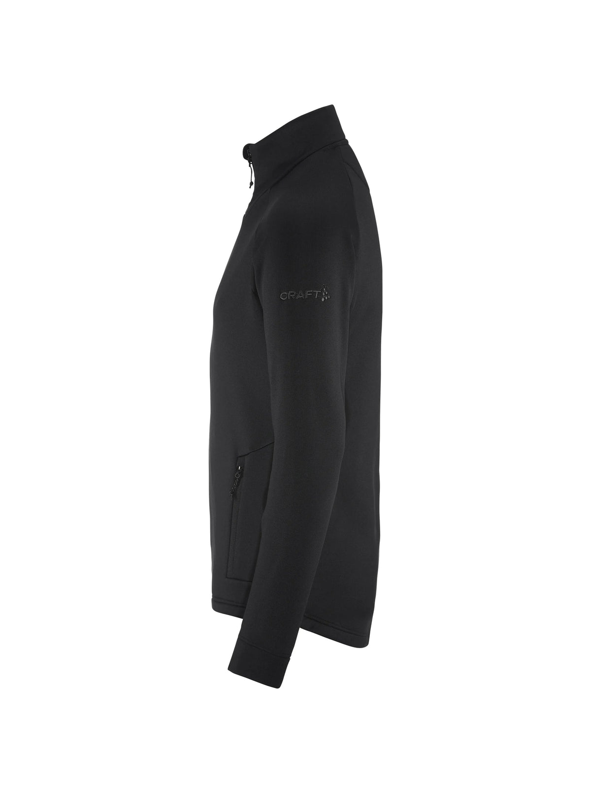 Craft ADV Explore Power Fleece Jkt Herren in Schwarz, Seitenansicht links