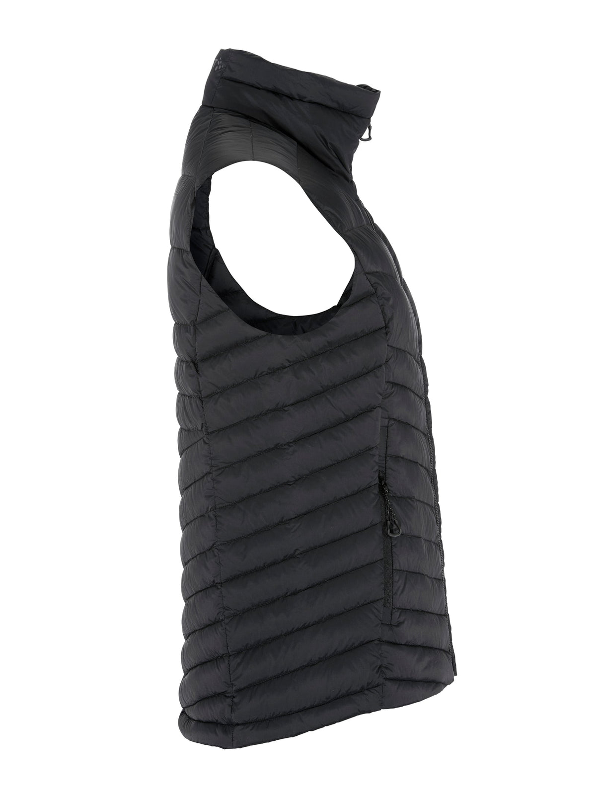 Craft ADV Explore Light Down Vest Damen in Schwarz, Seitenansicht rechts