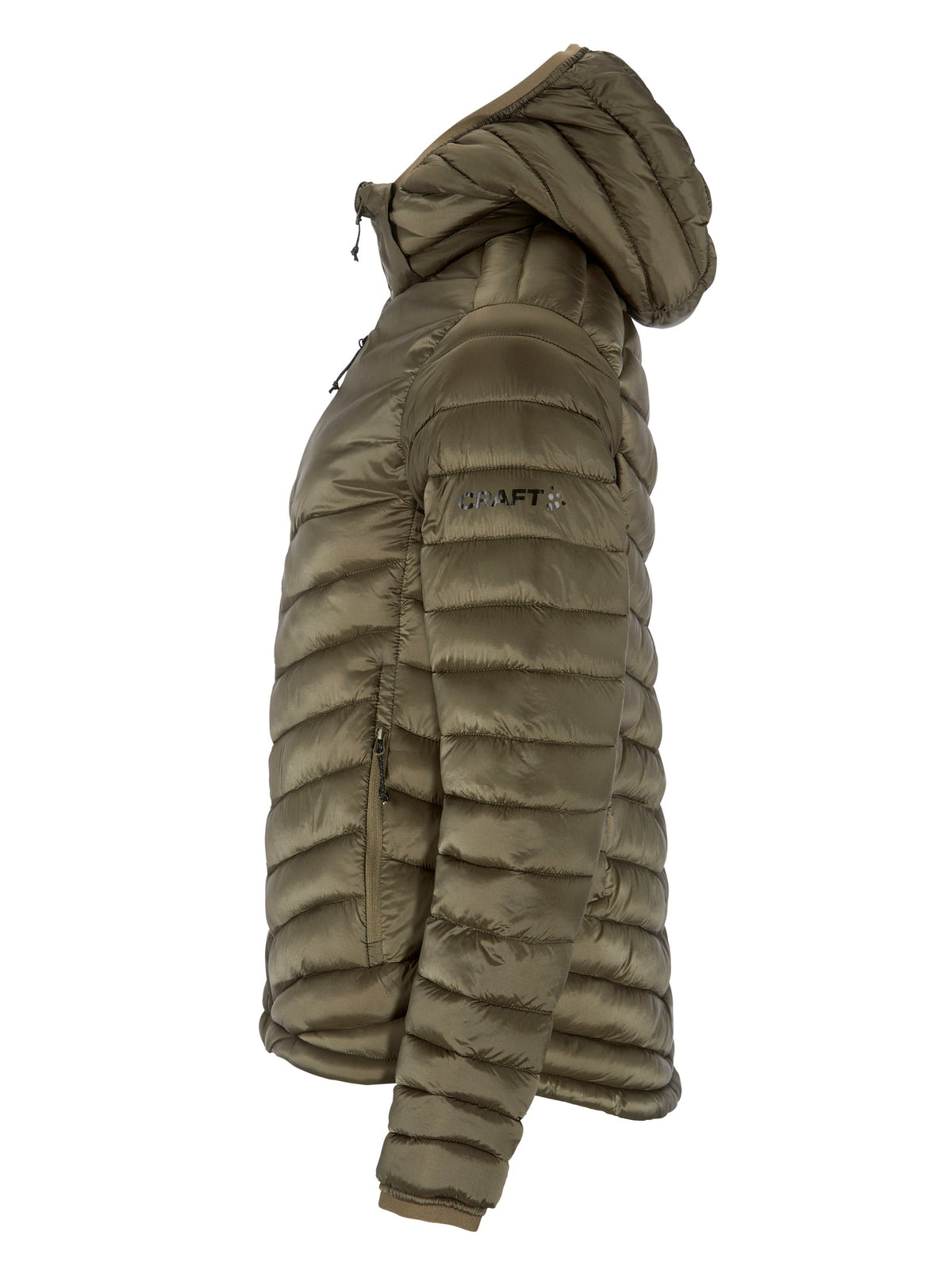 Craft CORE Explore LT. Insulation Jkt Damen in Oliv, Seitenansicht links