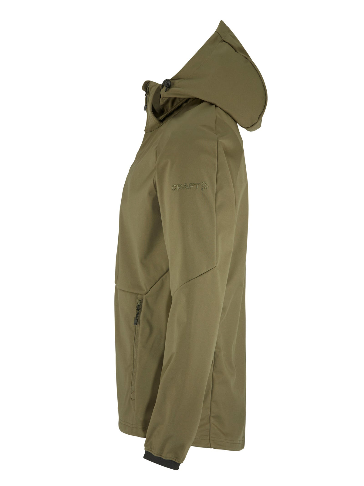Craft CORE Explore Softshell 2.0 Jkt Herren in Oliv, Seitenansicht links
