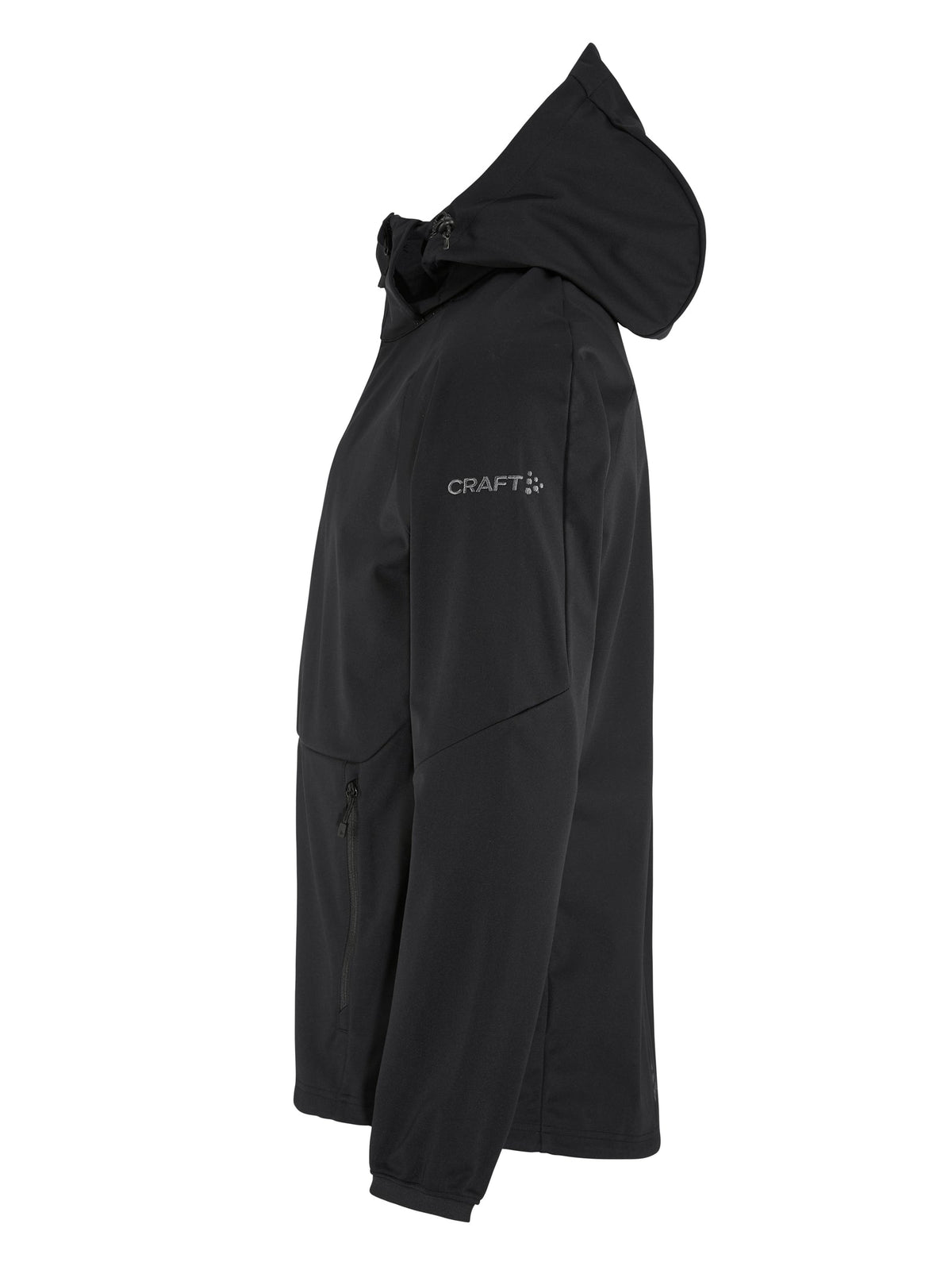 Craft CORE Explore Softshell 2.0 Jkt Herren in Schwarz, Seitenansicht links