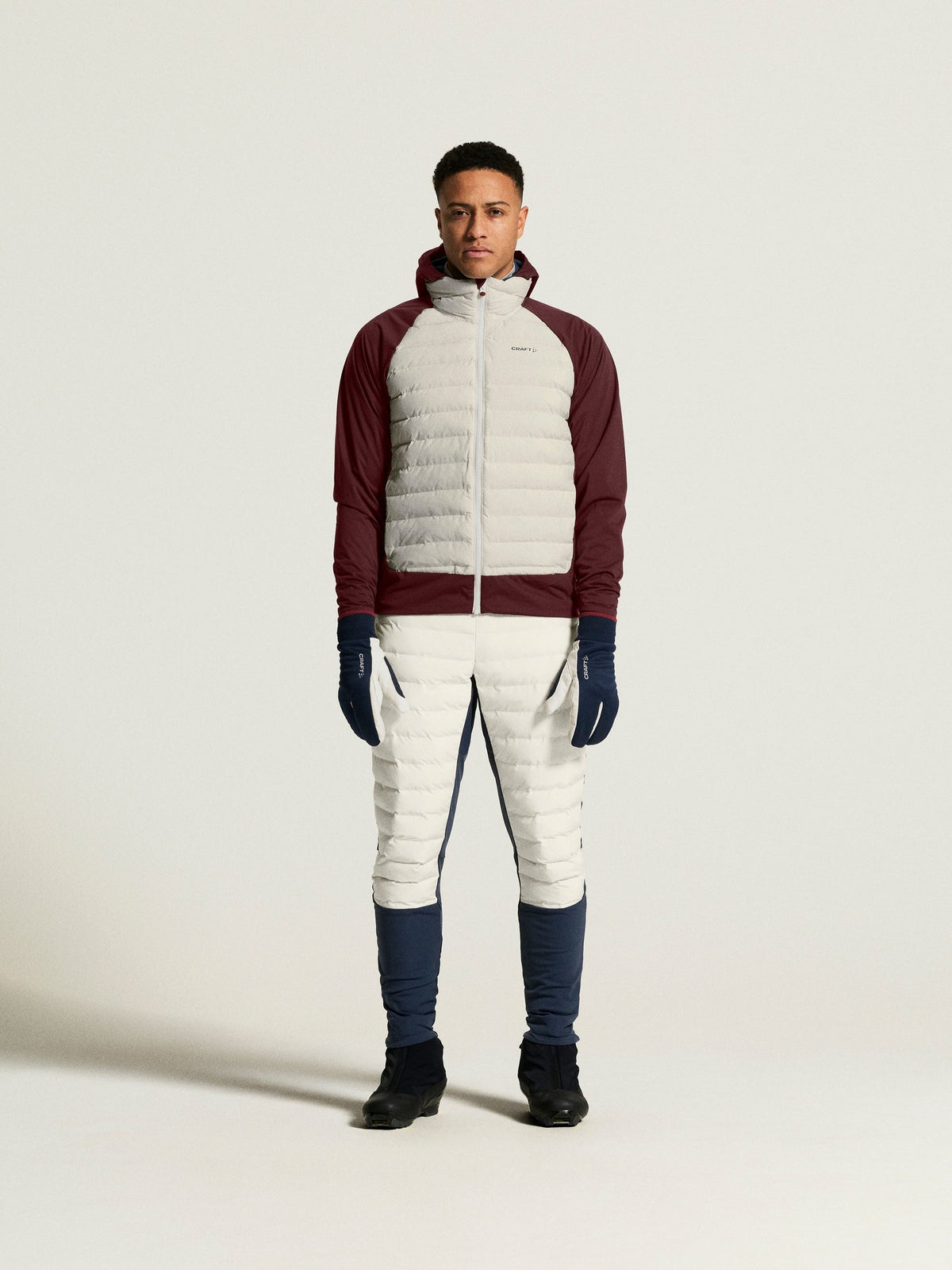 Craft Pursuit Jacket Herren in Naturweiss/Rot, Detailansicht