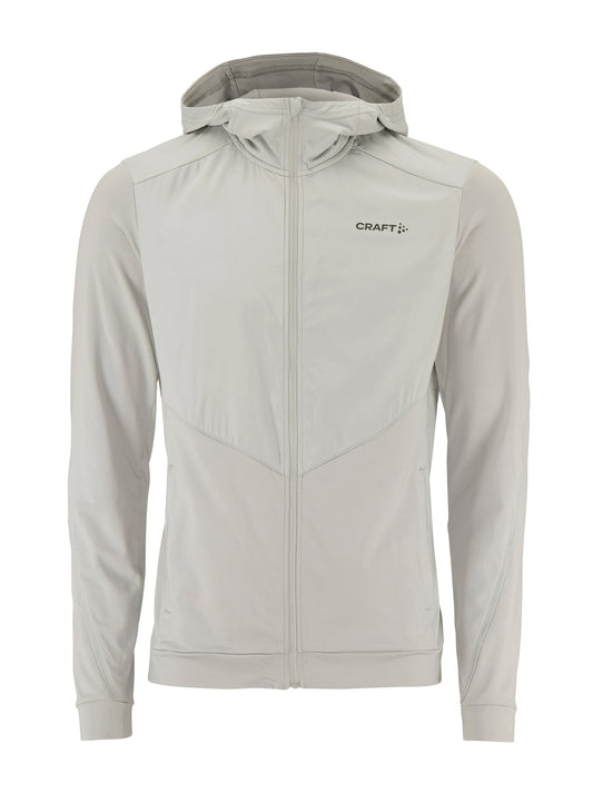 Craft ADV Essence Jersey Hood Jkt 2 Herren in Hellgrau, Vorderansicht