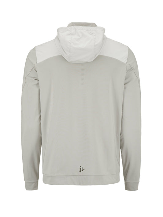 Craft ADV Essence Jersey Hood Jkt 2 Herren in Hellgrau, Rückansicht