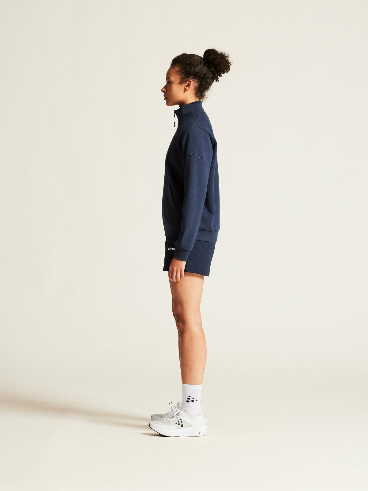 Craft Community 2.0 Zip Jacket Damen in Navy, Detailansicht