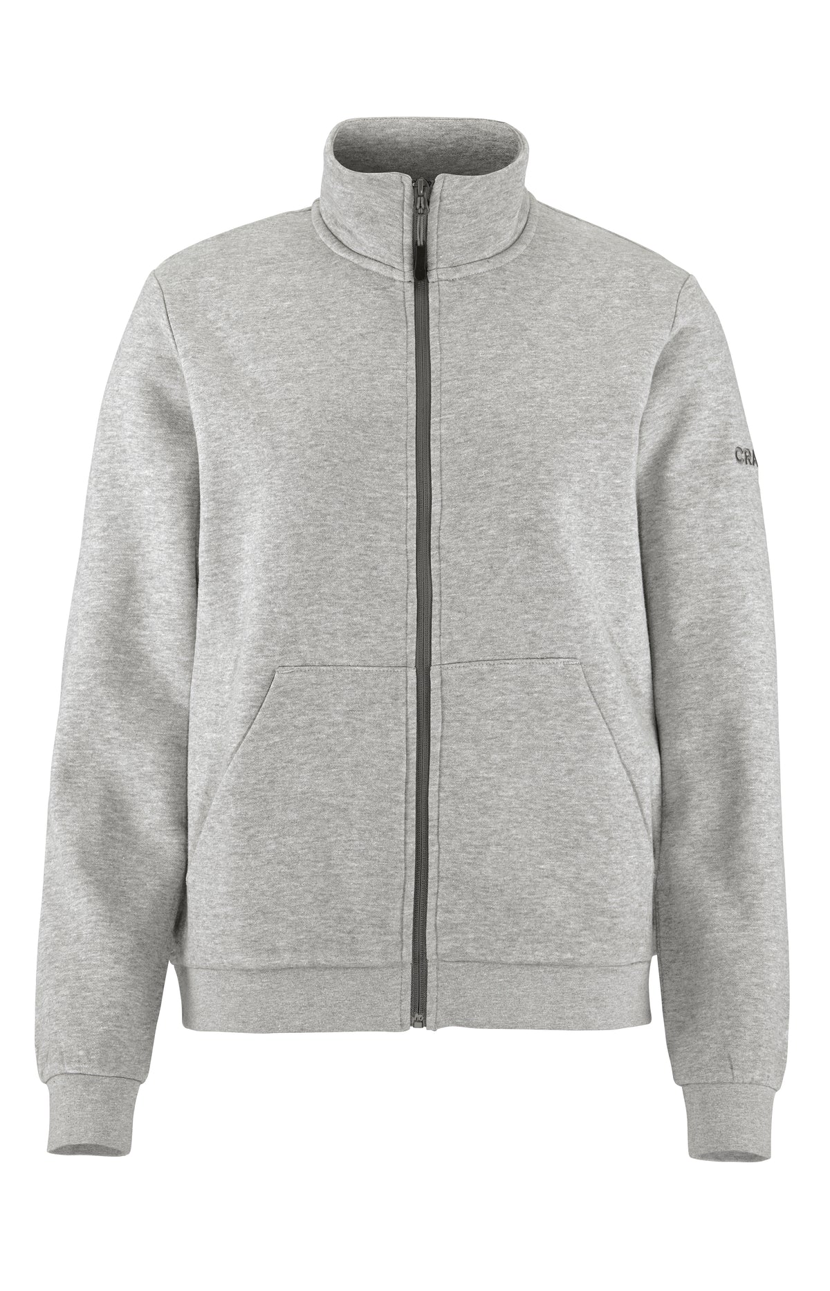Craft Community 2.0 Zip Jacket Damen in Grau meliert, Vorderansicht