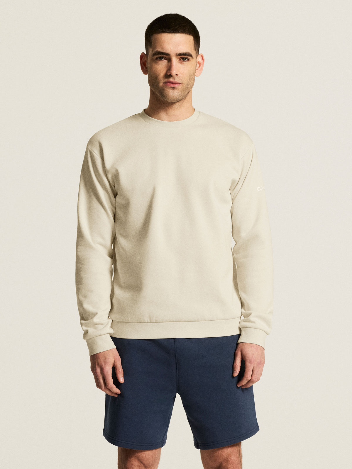 Craft Community 2.0 R Neck Herren in Naturweiss, Detailansicht