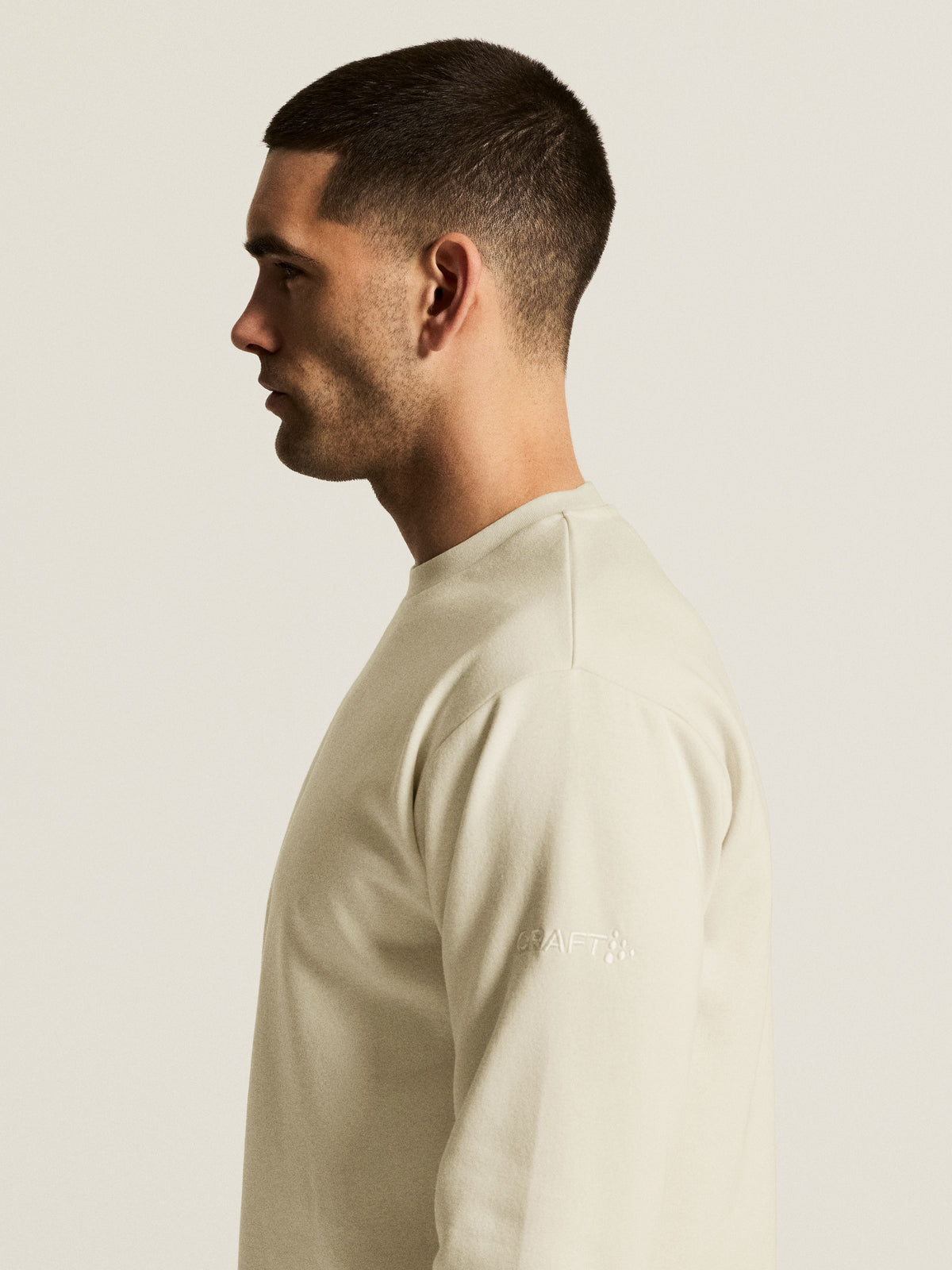 Craft Community 2.0 R Neck Herren in Naturweiss, Detailansicht