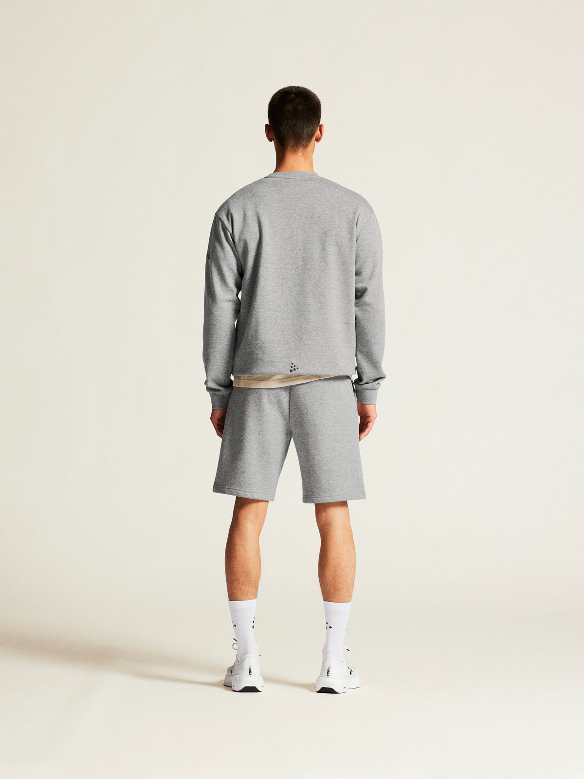 Craft Community 2.0 R Neck Herren in Grau meliert, Detailansicht