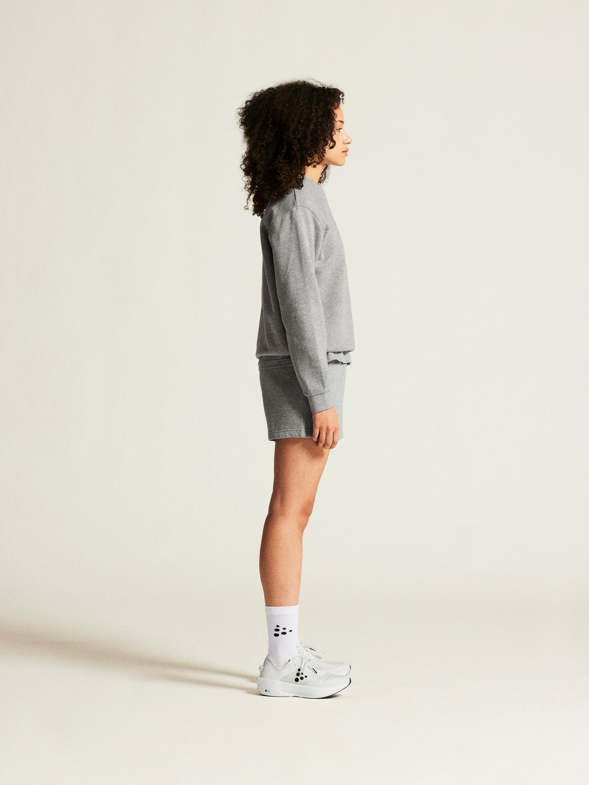 Craft Community 2.0 R Neck Damen in Grau meliert, Detailansicht