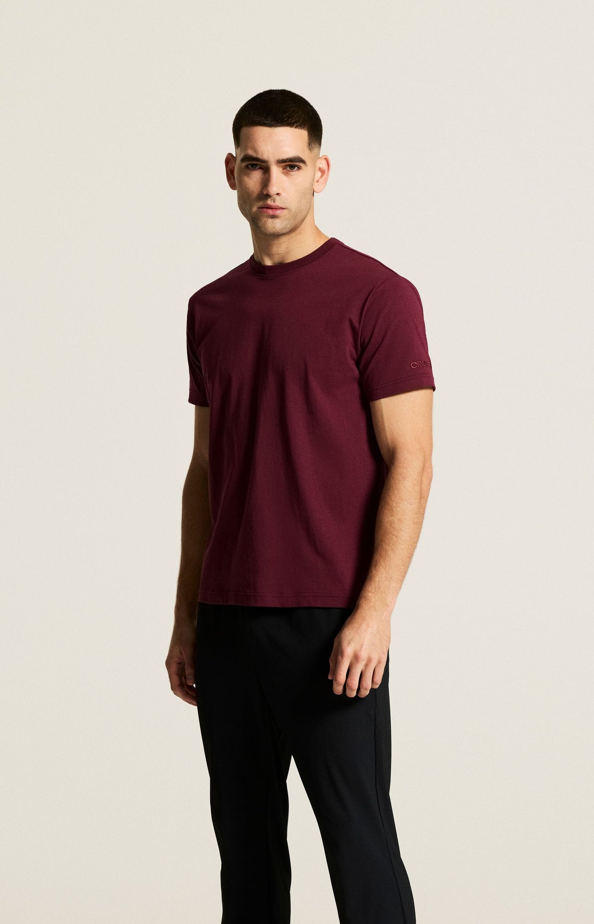 Craft Community 2.0 Tee Herren in Bordeaux, Detailansicht