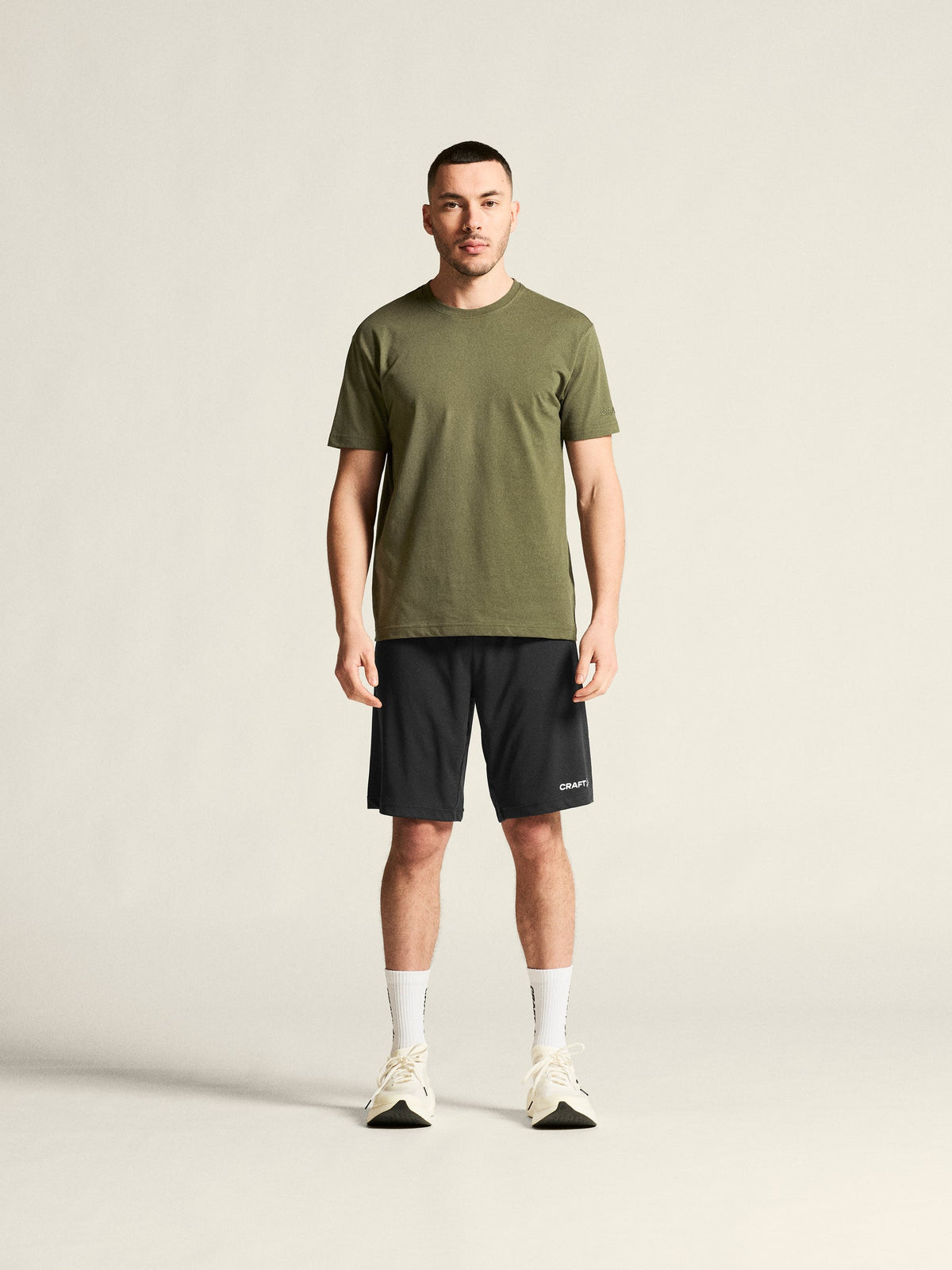 Craft Community 2.0 Tee Herren in Oliv, Detailansicht