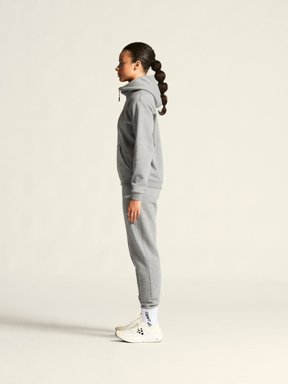 Craft Community 2.0 Pants Damen in Grau meliert, Detailansicht