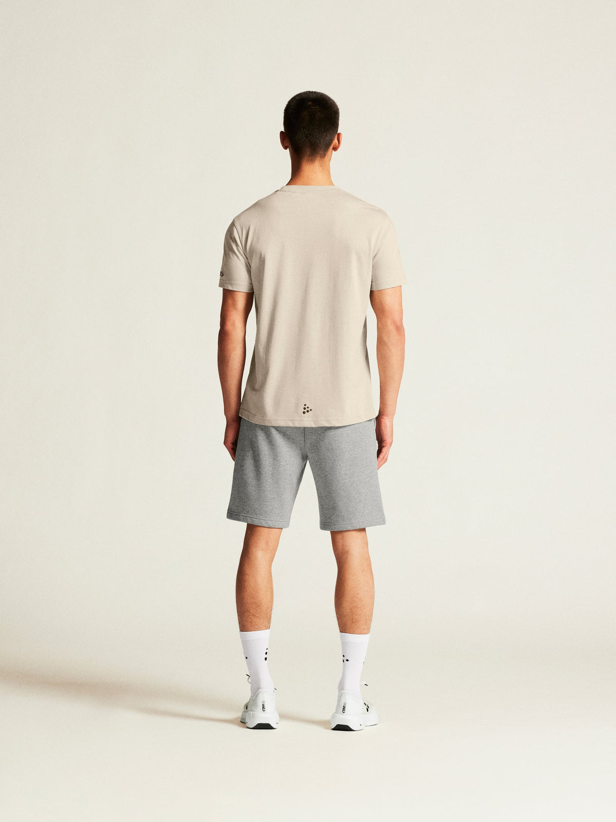 Craft Community 2.0 Shorts Herren in Grau meliert, Detailansicht