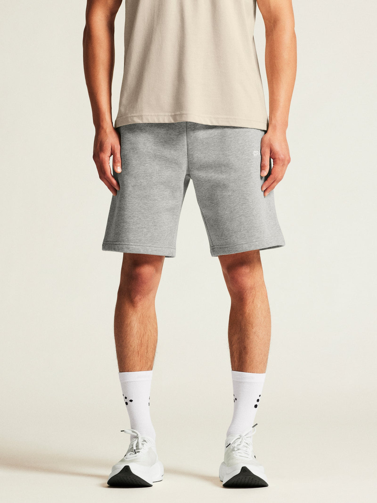 Craft Community 2.0 Shorts Herren in Grau meliert, Detailansicht
