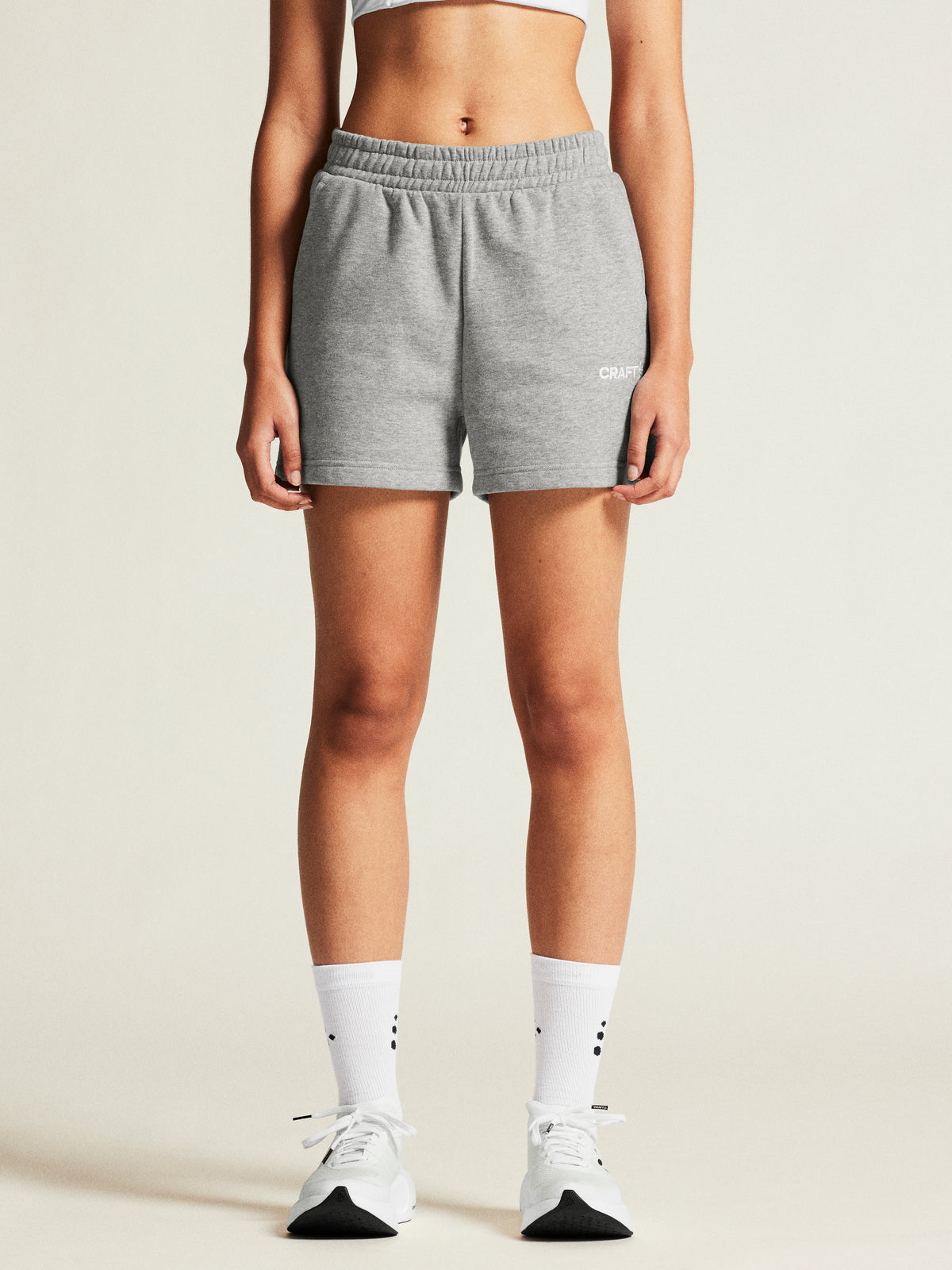Craft Community 2.0 Shorts Damen in Grau meliert, Detailansicht