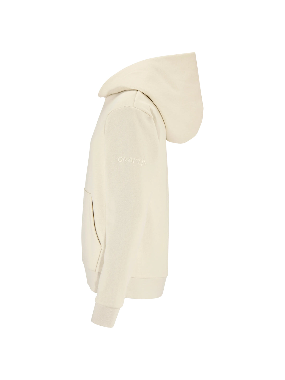 Craft Community 2.0 Hoodie Junior in Naturweiss, Seitenansicht links