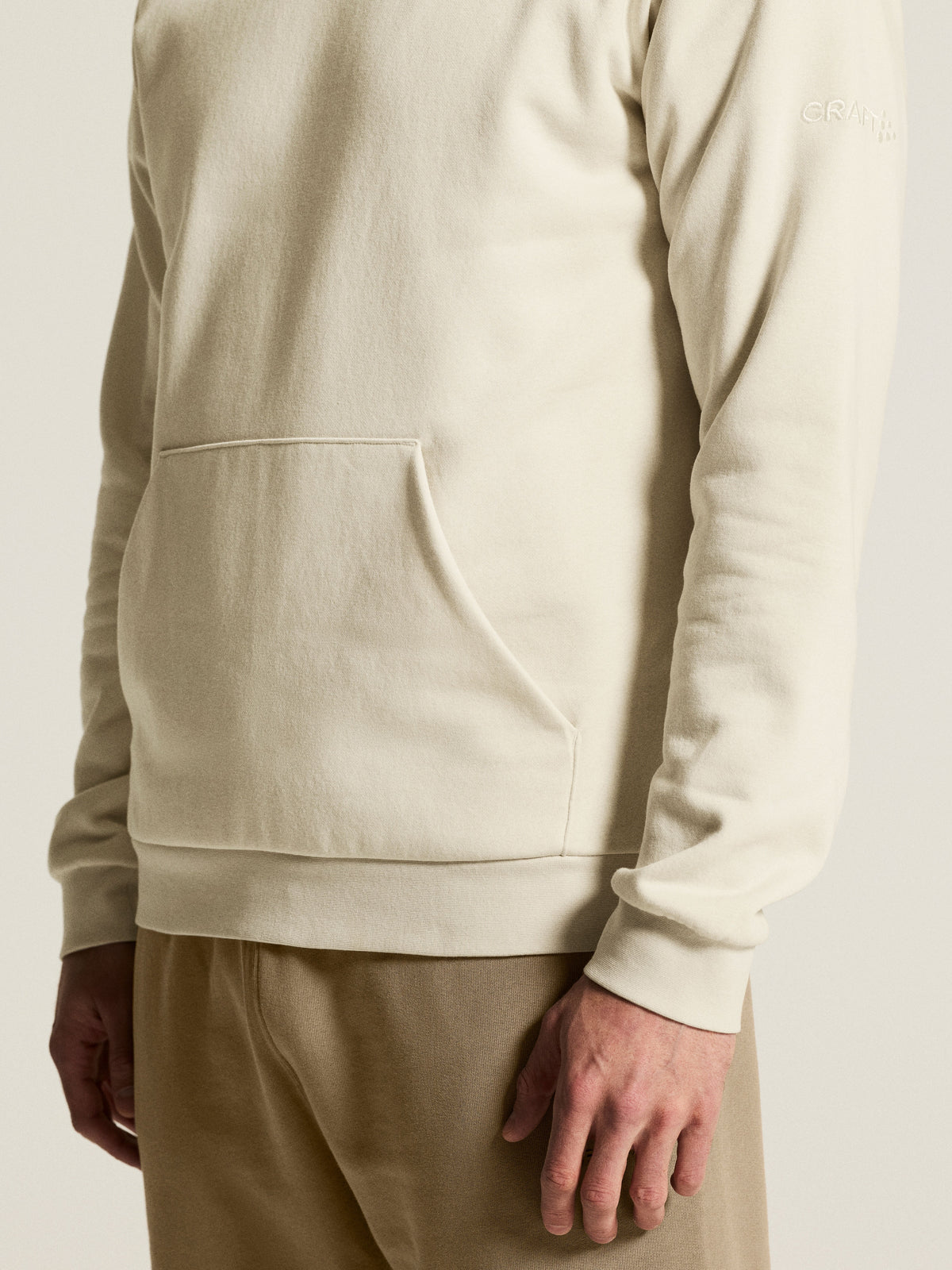 Craft Community 2.0 Hoodie Herren in Naturweiss, Detailansicht