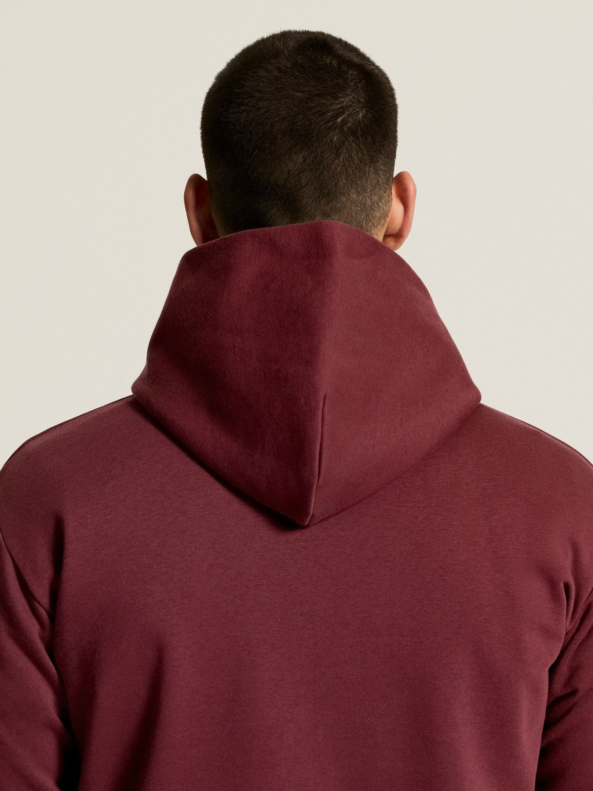 Craft Community 2.0 Hoodie Herren in Bordeaux, Detailansicht