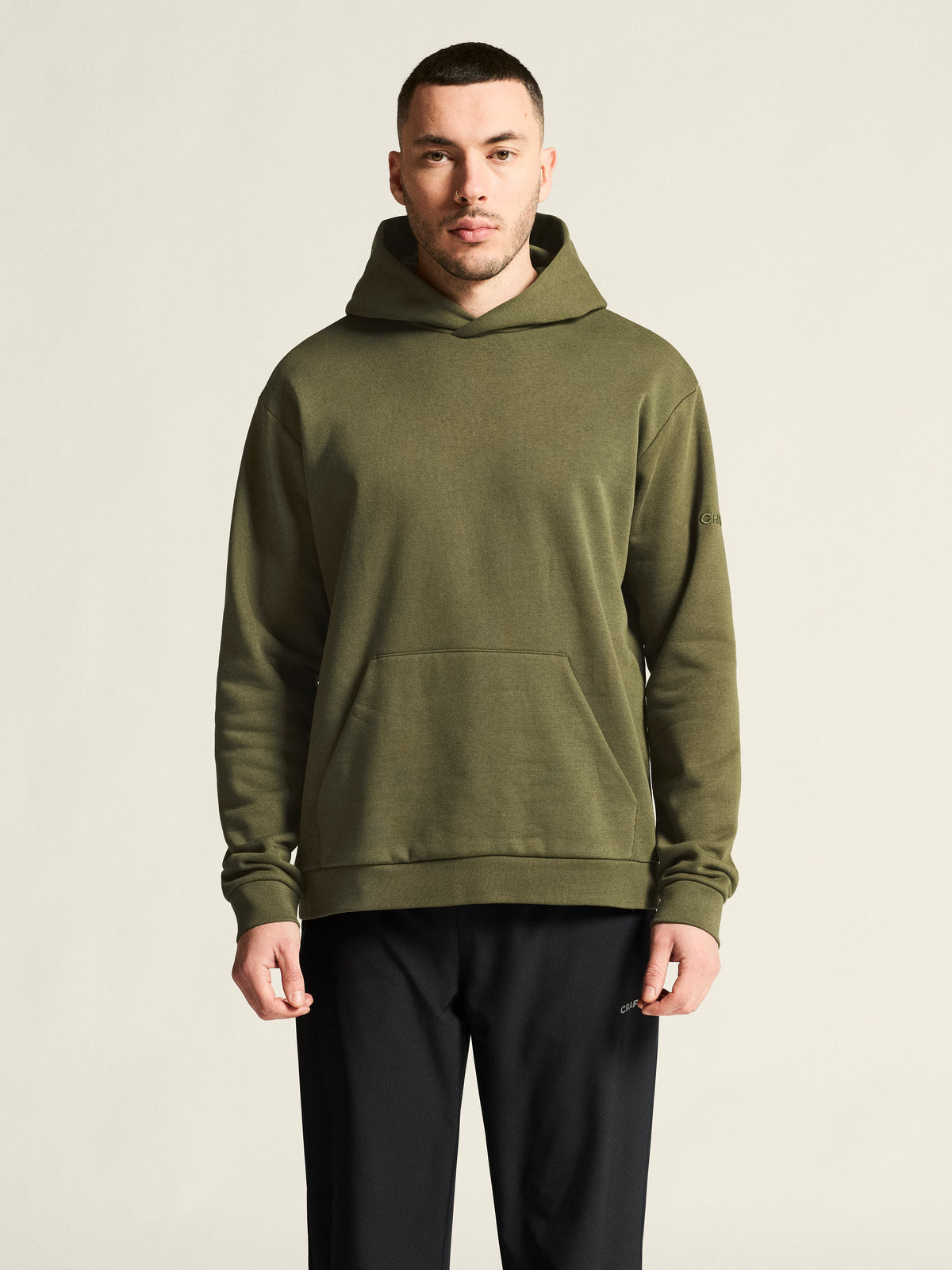 Craft Community 2.0 Hoodie Herren in Oliv, Detailansicht