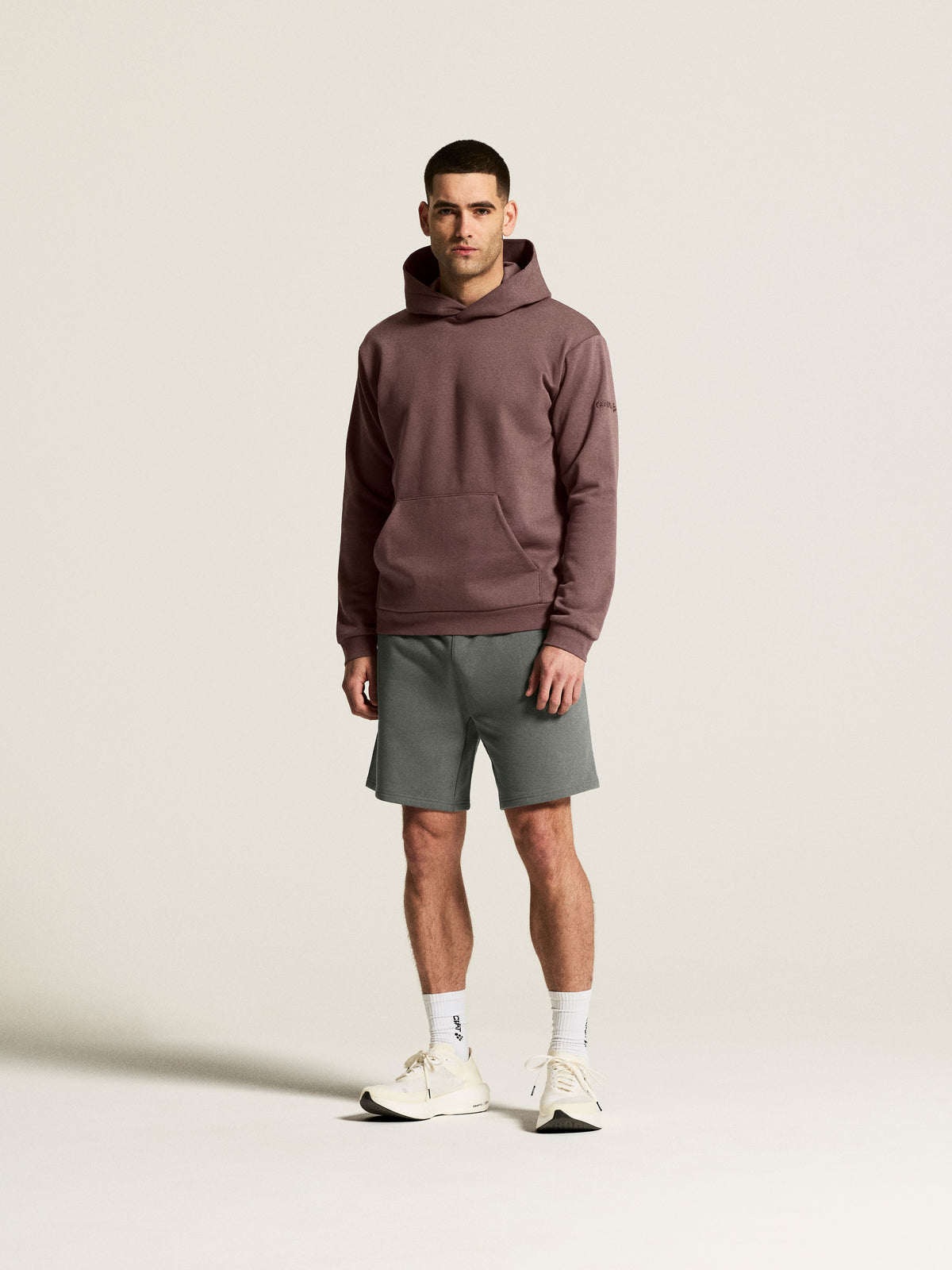 Craft Community 2.0 Hoodie Herren in Mauve, Detailansicht