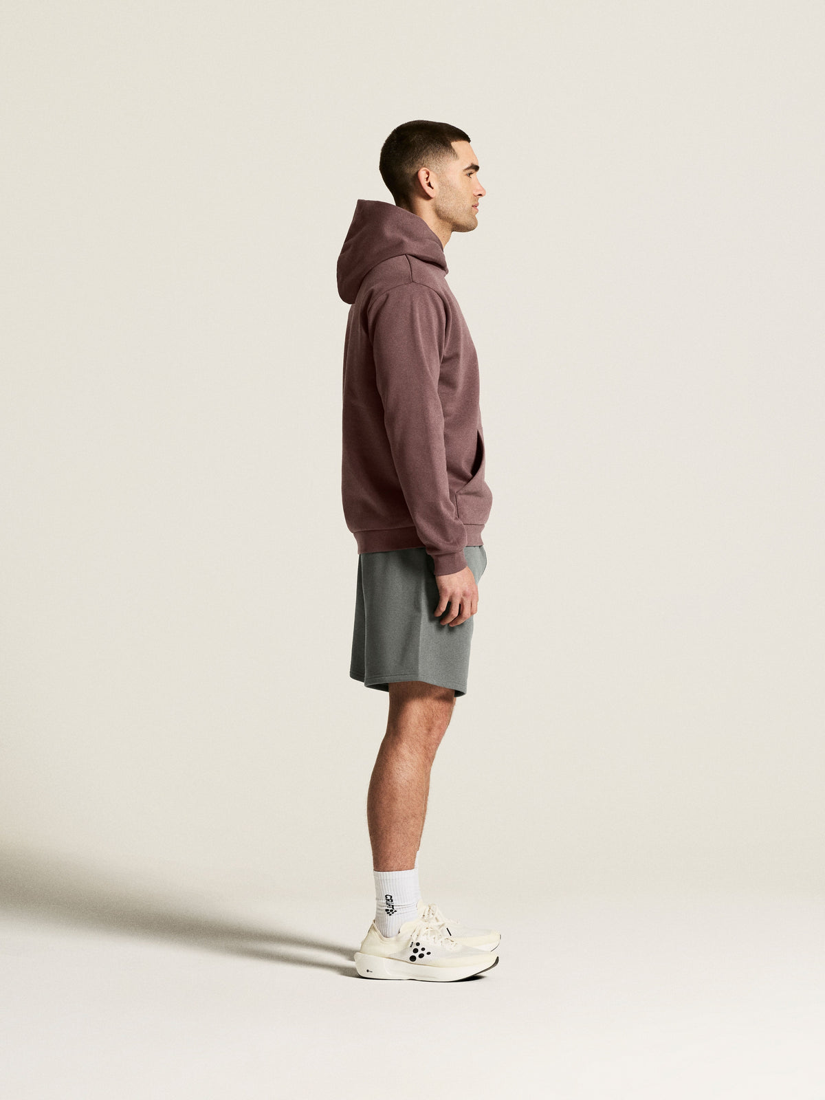 Craft Community 2.0 Hoodie Herren in Mauve, Detailansicht