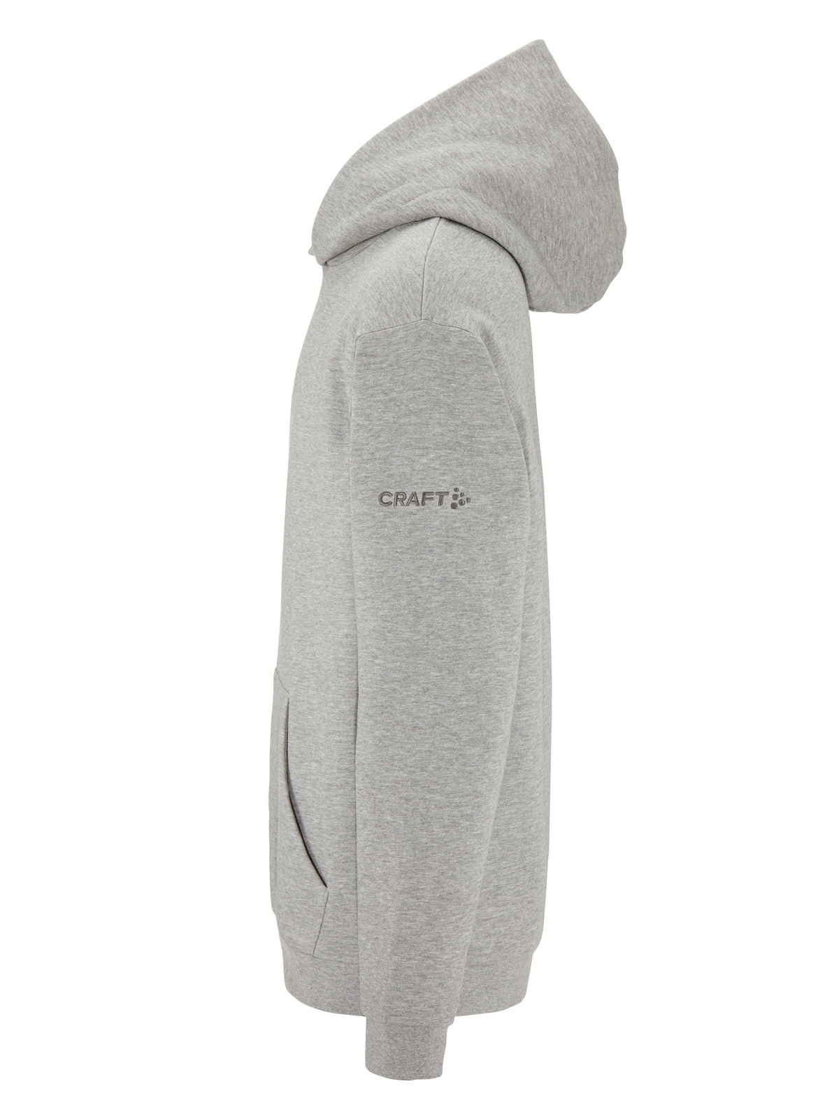 Craft Community 2.0 Hoodie Herren in Grau meliert, Seitenansicht links