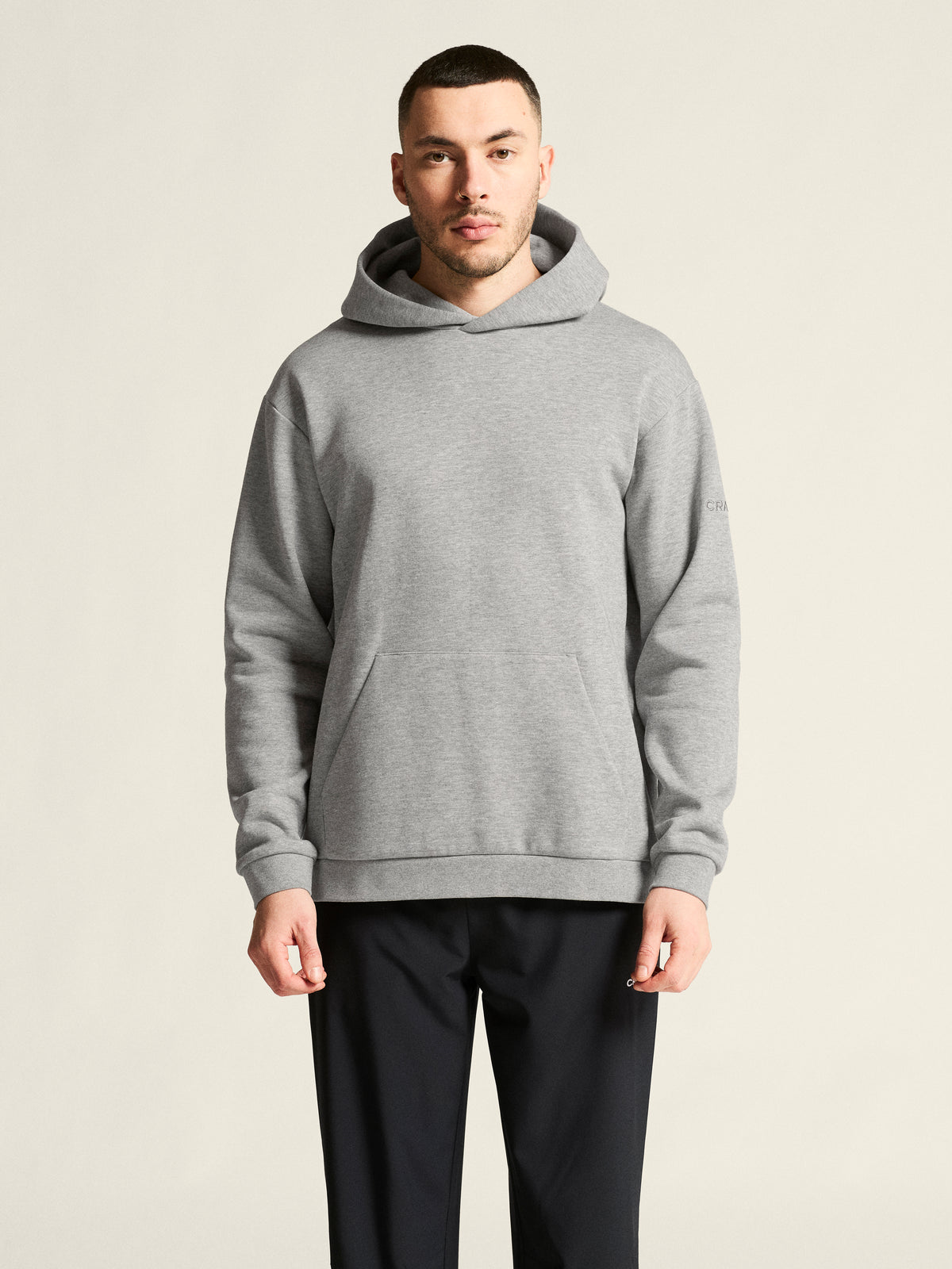 Craft Community 2.0 Hoodie Herren in Grau meliert, Detailansicht