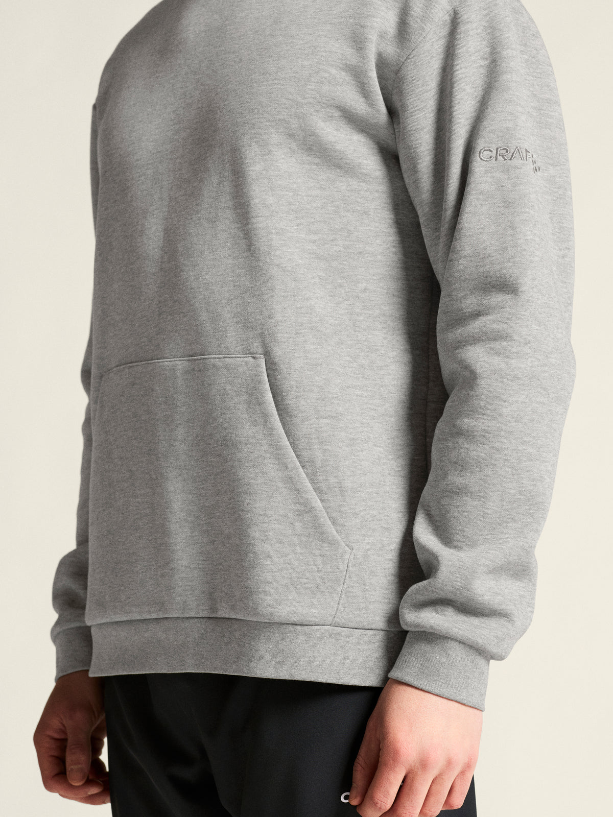 Craft Community 2.0 Hoodie Herren in Grau meliert, Detailansicht