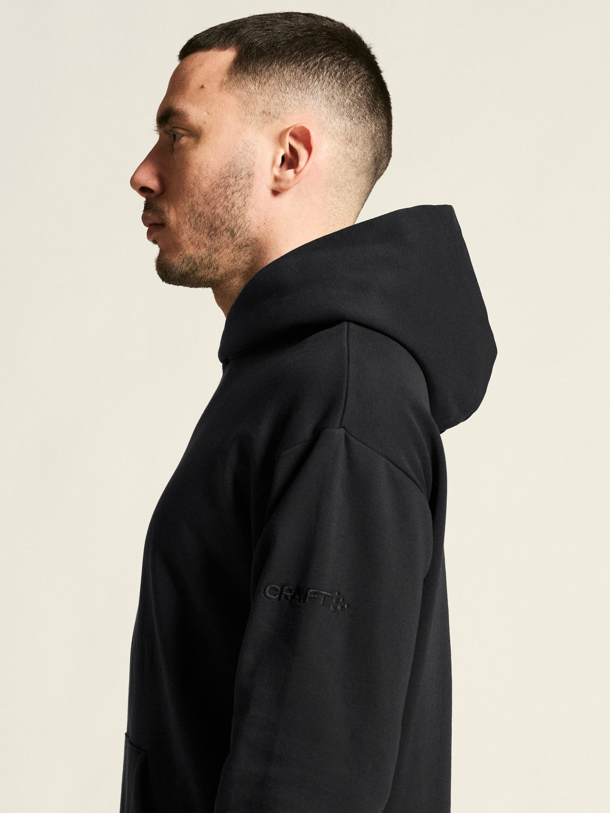 Craft Community 2.0 Hoodie Herren in Schwarz, Detailansicht