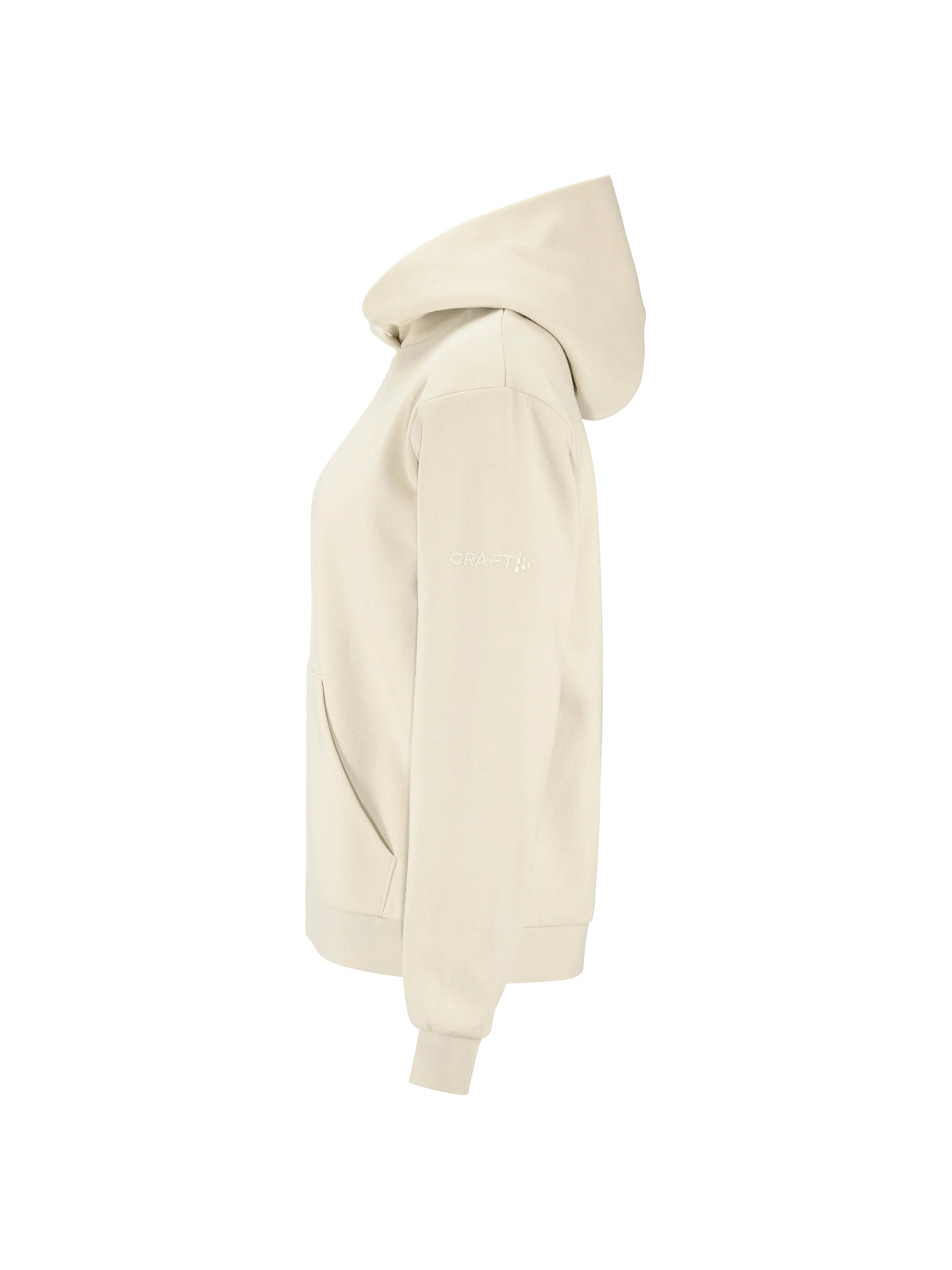 Craft Community 2.0 Hoodie Damen in Naturweiss, Seitenansicht links