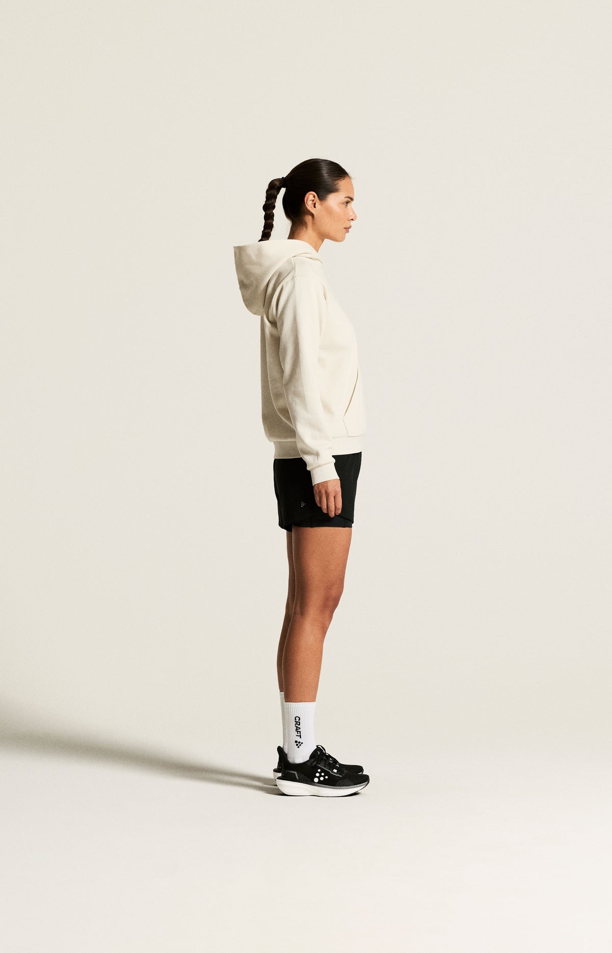 Craft Community 2.0 Hoodie Damen in Naturweiss, Detailansicht
