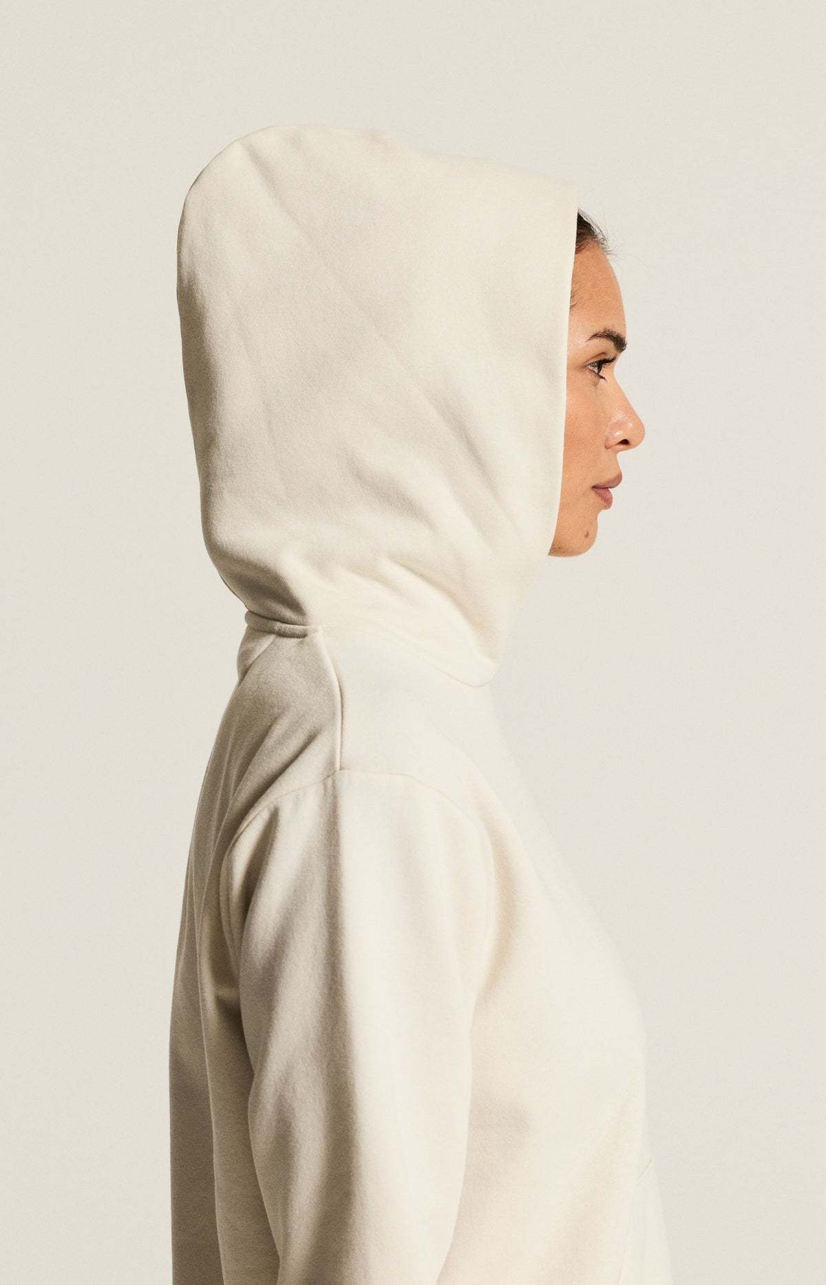 Craft Community 2.0 Hoodie Damen in Naturweiss, Detailansicht