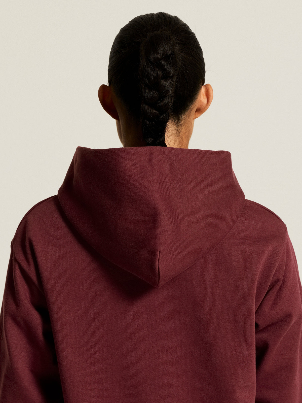 Craft Community 2.0 Hoodie Damen in Bordeaux, Detailansicht