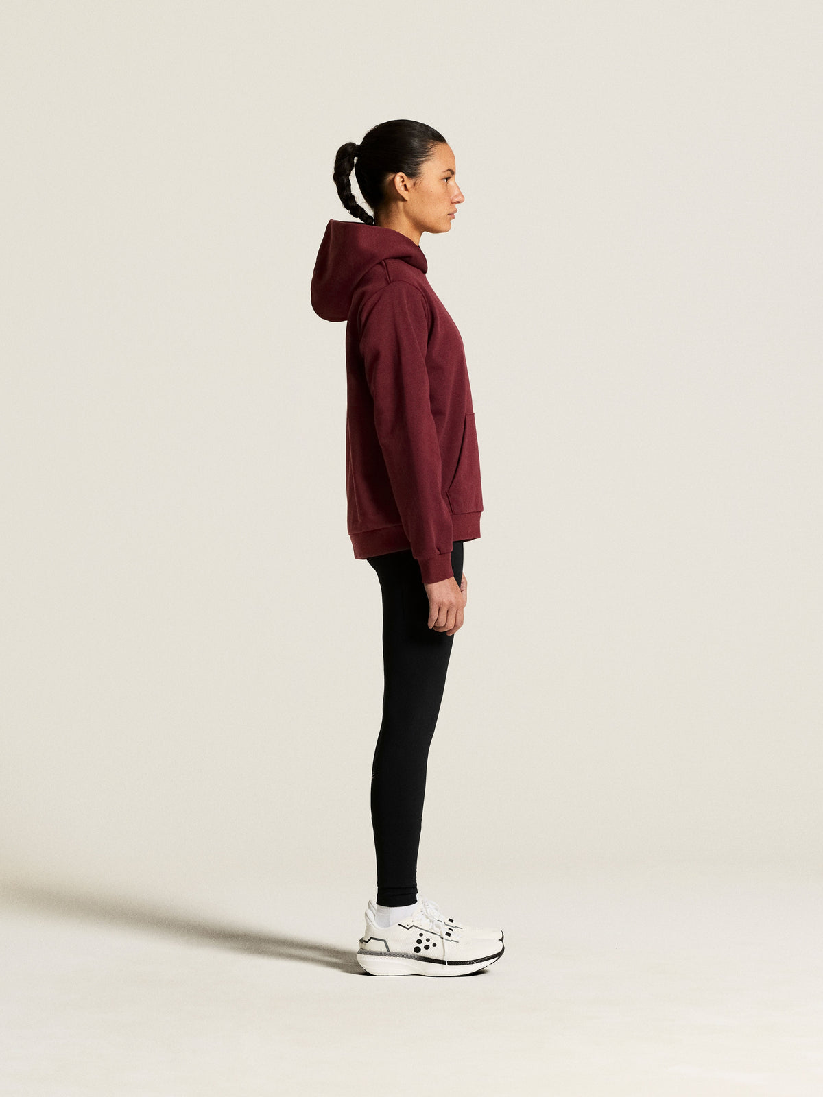 Craft Community 2.0 Hoodie Damen in Bordeaux, Detailansicht
