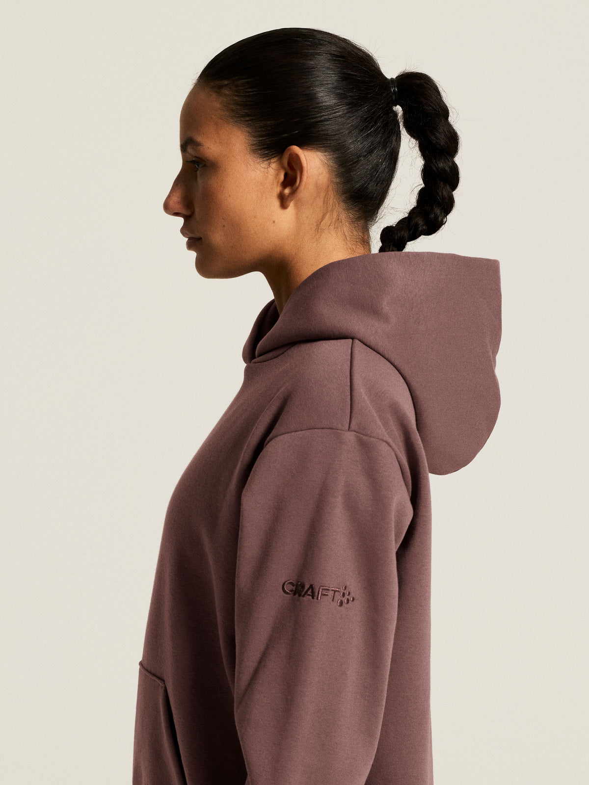 Craft Community 2.0 Hoodie Damen in Mauve, Detailansicht