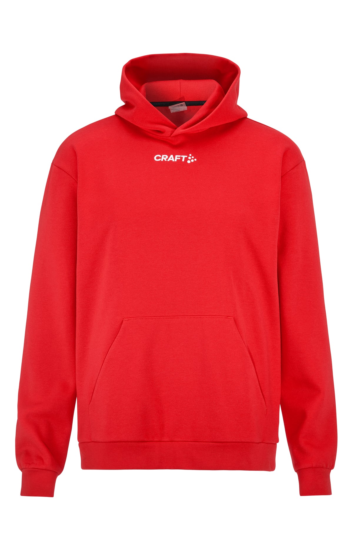 Craft Community 2.0 Logo Hoodie Herren in Rot, Vorderansicht