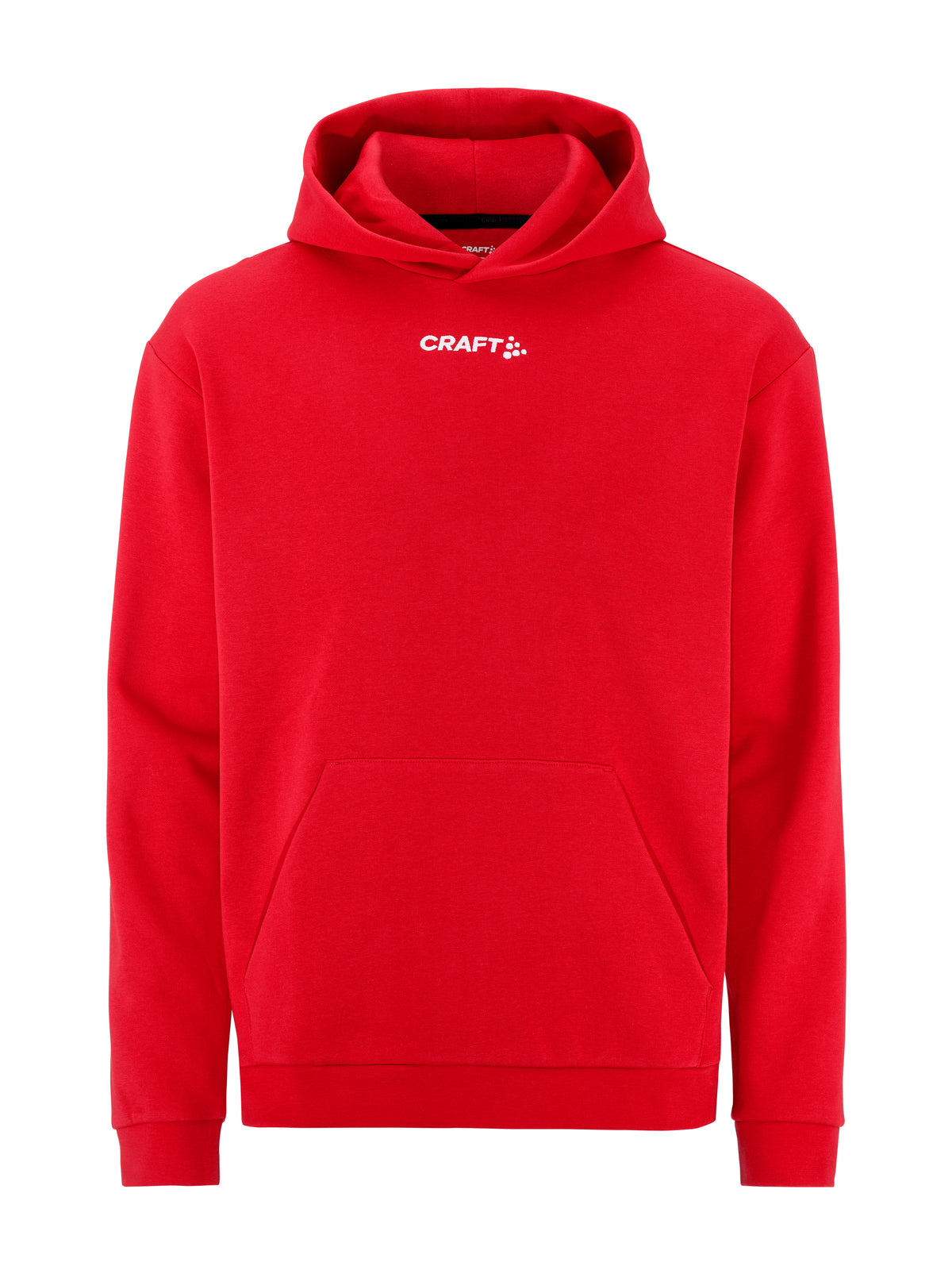 Craft Community 2.0 Logo Hoodie Herren in Rot, Vorderansicht