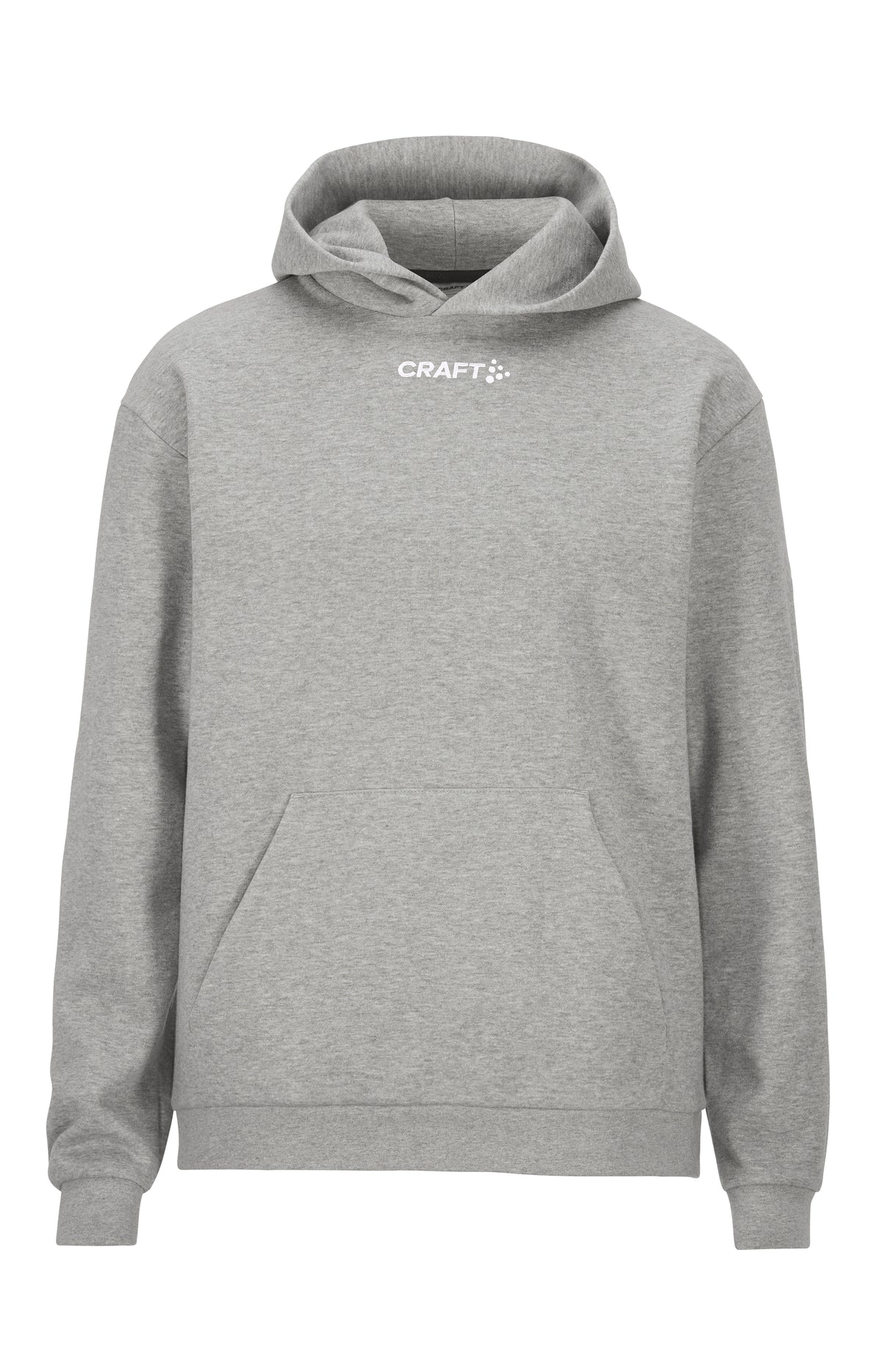 Craft Community 2.0 Logo Hoodie Herren in Grau meliert, Vorderansicht