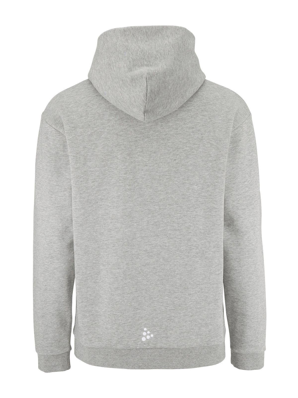 Craft Community 2.0 Logo Hoodie Herren in Grau meliert, Rückansicht