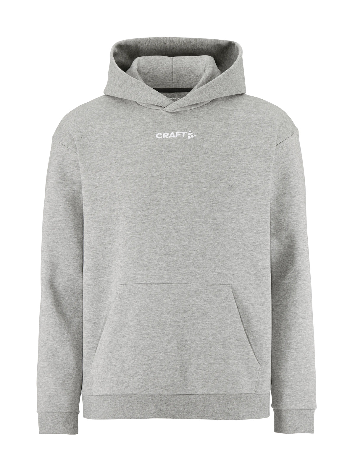 Craft Community 2.0 Logo Hoodie Herren in Grau meliert, Vorderansicht
