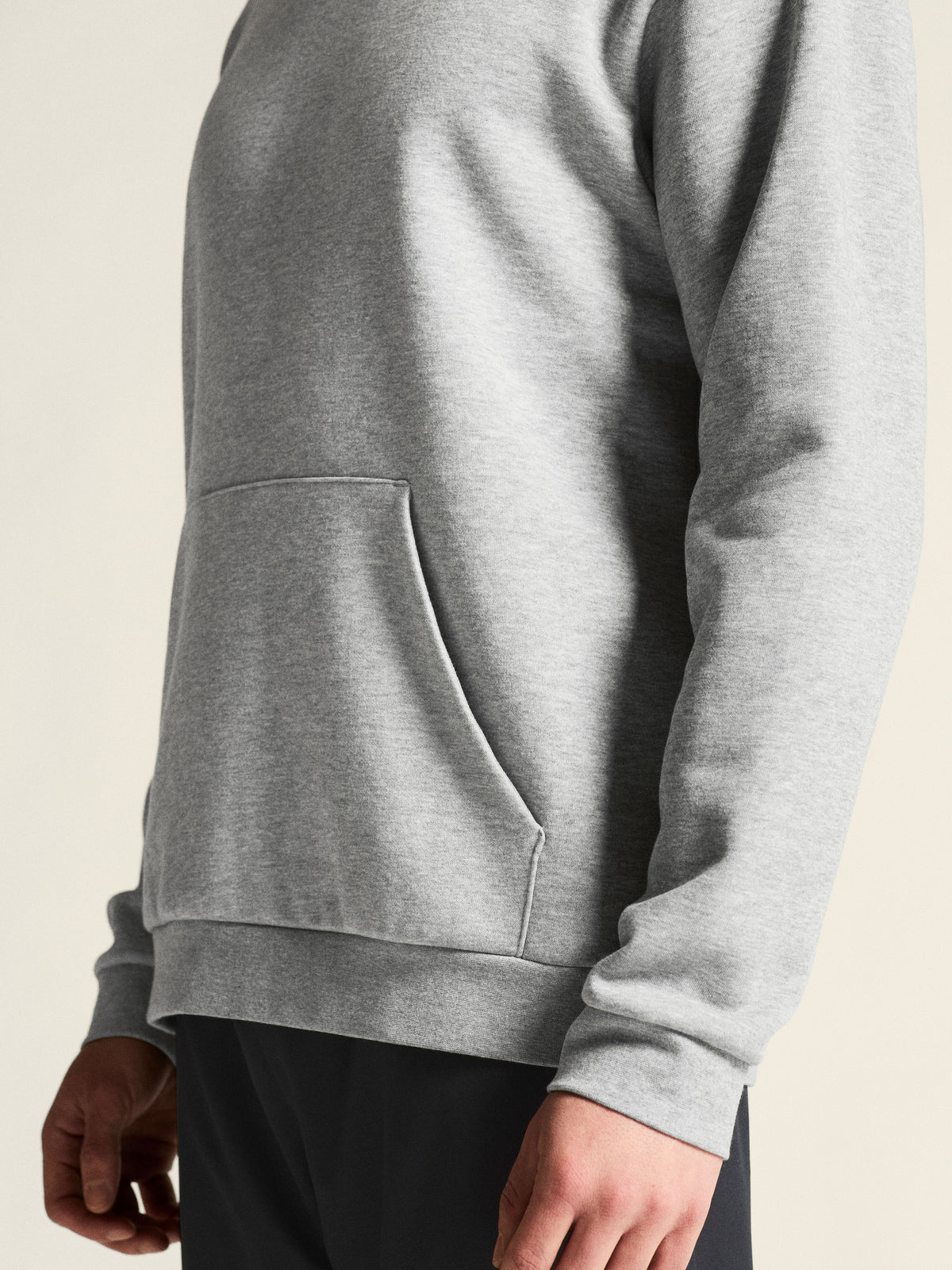 Craft Community 2.0 Logo Hoodie Herren in Grau meliert, Detailansicht