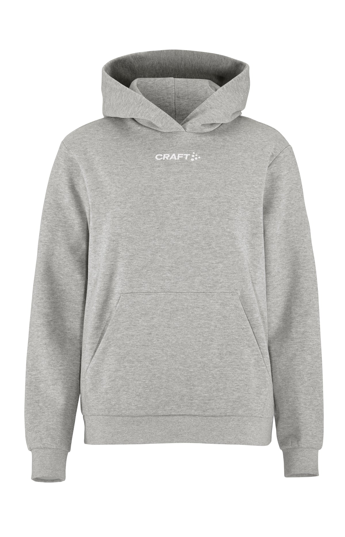 Craft Community 2.0 Logo Hoodie Damen in Grau meliert, Vorderansicht