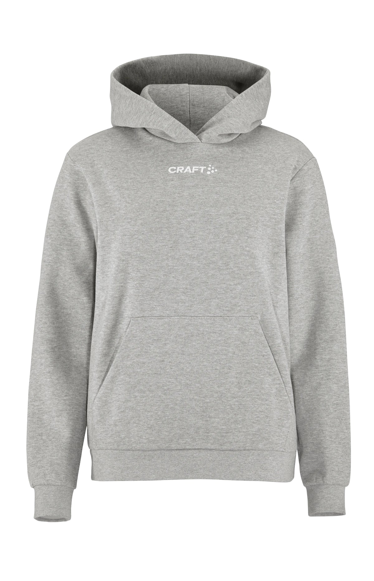 Craft Community 2.0 Logo Hoodie Damen in Grau meliert, Vorderansicht