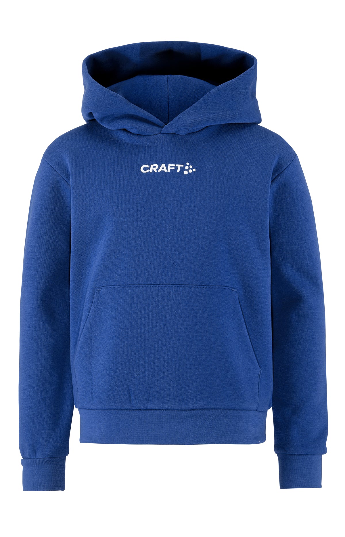 Craft Community 2.0 Logo Hoodie Junior in Kobaltblau, Vorderansicht
