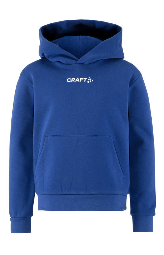 Craft Community 2.0 Logo Hoodie Junior in Kobaltblau, Vorderansicht