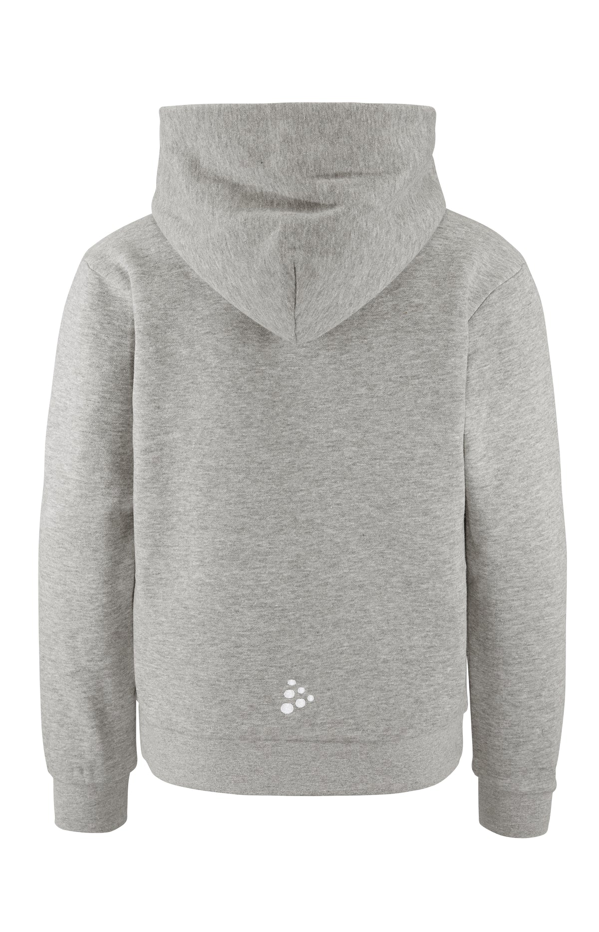 Craft Community 2.0 Logo Hoodie Junior in Grau meliert, Rückansicht