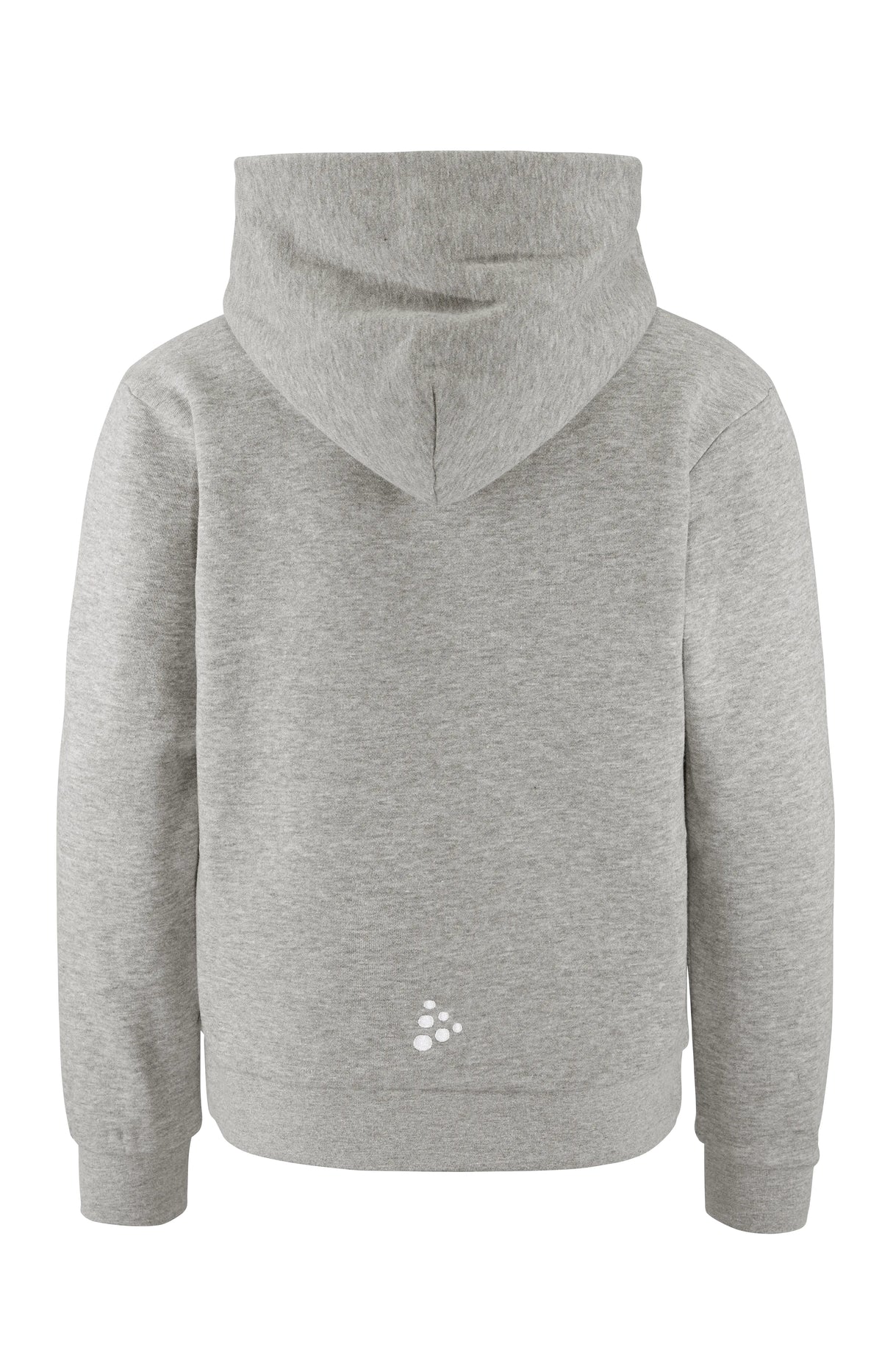 Craft Community 2.0 Logo Hoodie Junior in Grau meliert, Rückansicht